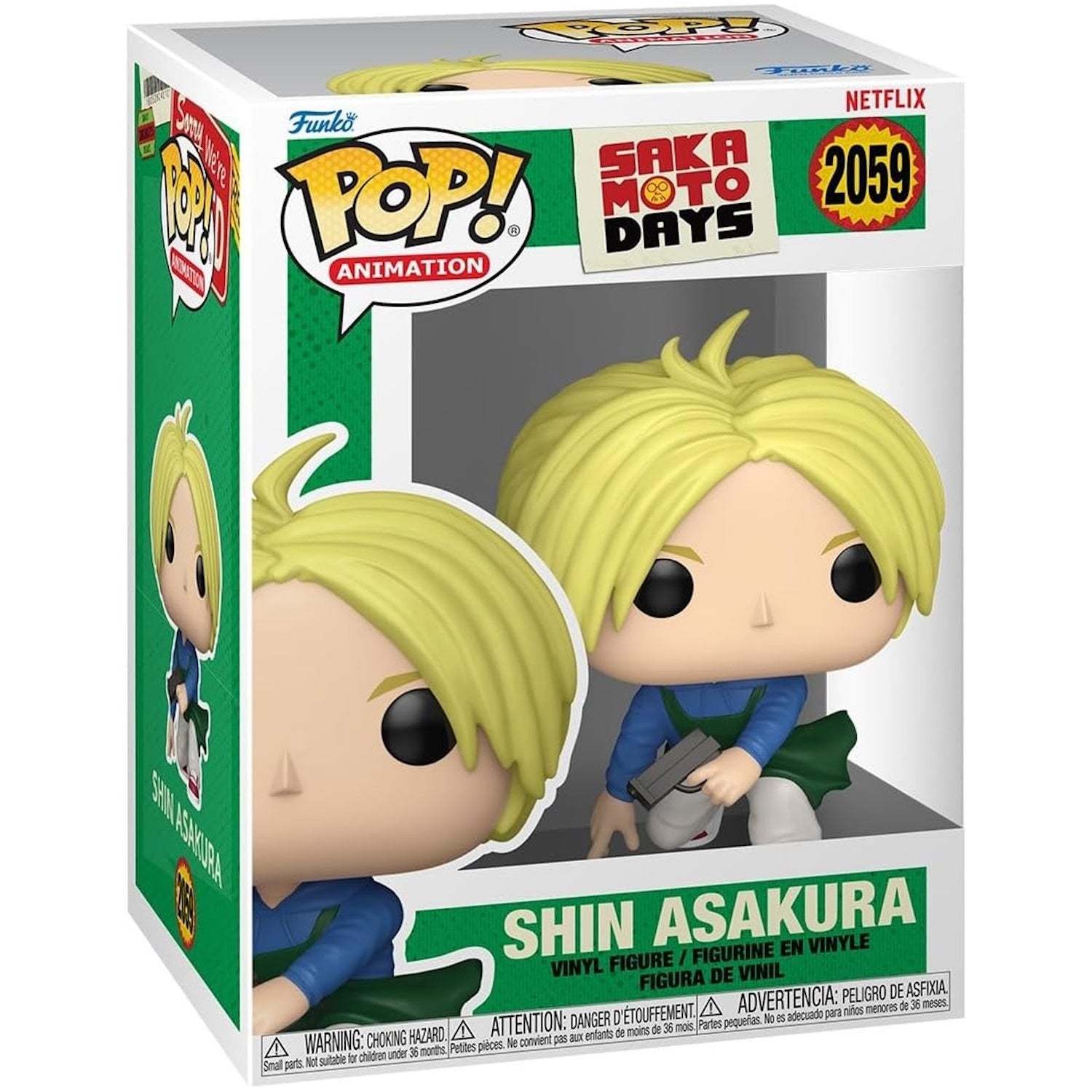 Funko Pop! Animation: Sakamoto Days - Shin Asakura Vinyl Figure #2059 Toys & Games Funko