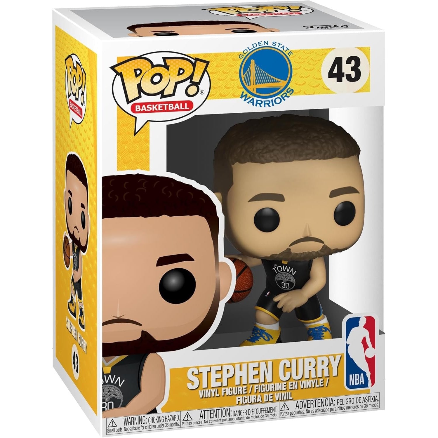 Funko Pop! Basketball: Golden State Warriors - Stephen Curry Vinyl Figure #43 Toys & Games Funko