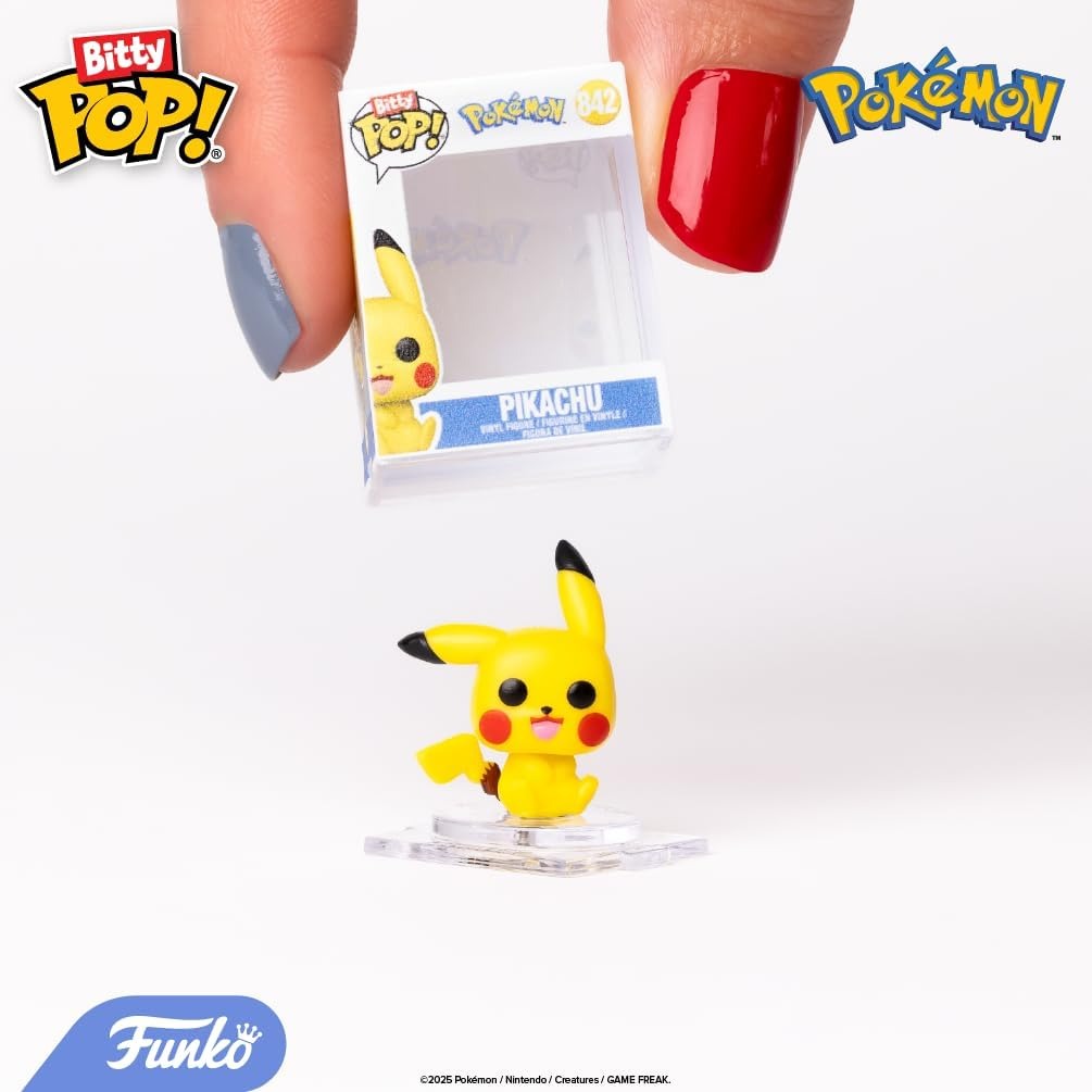 Funko Pop! Bitty Shelf: 4 Pokemon Figures [Pikachu, Vaporeon, Caterpie, Cubone Toys & Games Funko