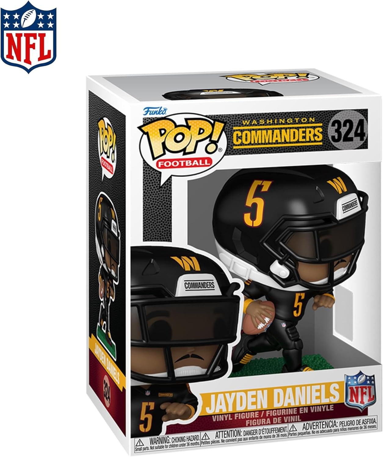 Funko Pop! Football: Washington Commanders - Jayden Daniels Vinyl Figure #324 Toys & Games Funko
