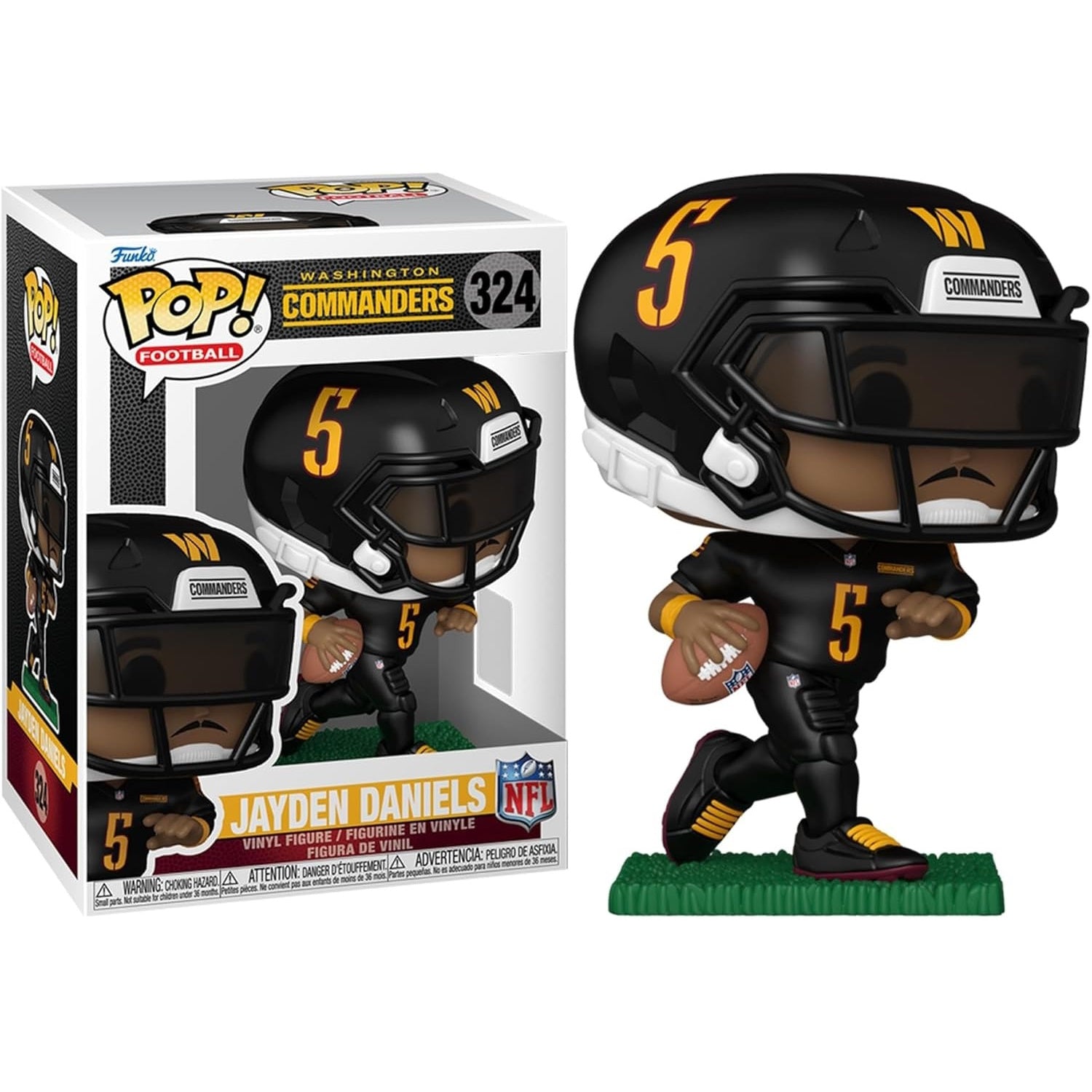 Funko Pop! Football: Washington Commanders - Jayden Daniels Vinyl Figure #324 Toys & Games Funko