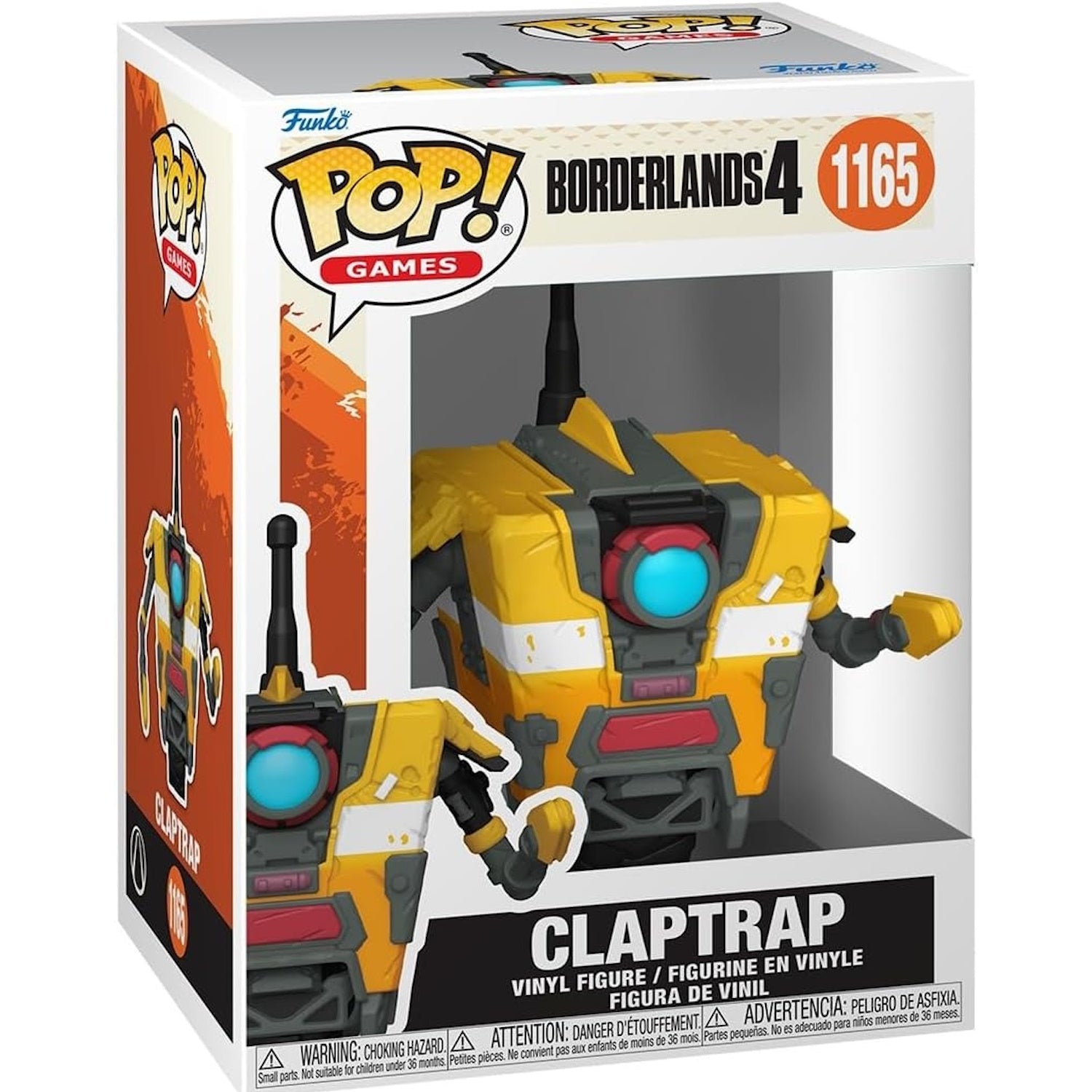 Funko Pop! Games: Borderlands 4 Claptrap Vinyl Figure - #1165 Toys & Games Funko