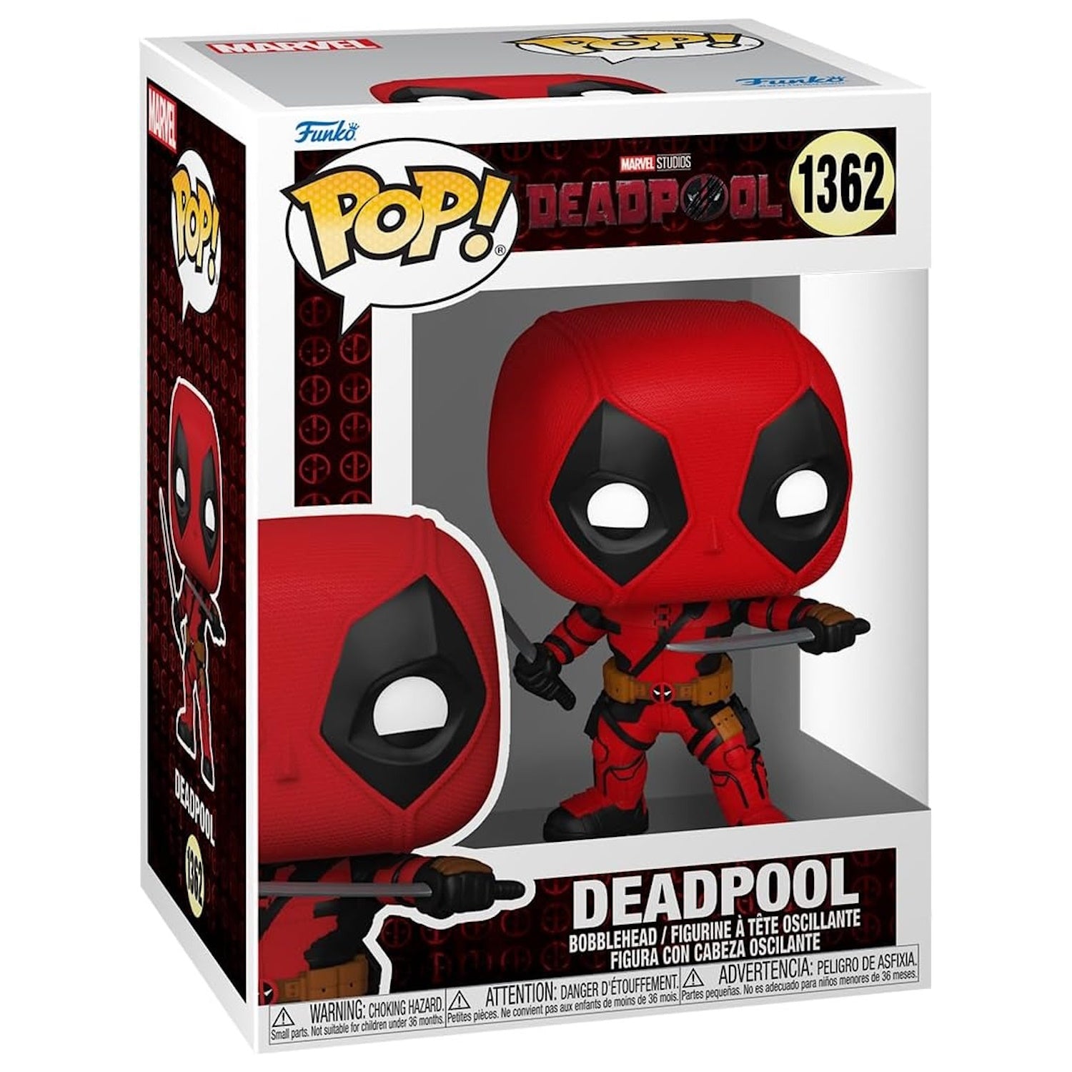 Funko Pop! Marvel: Deadpool - Deadpool Bobblehead Vinyl Figure #1362 Toys & Games Funko