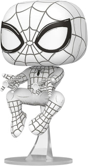 Funko Pop! Marvel: Sketched Spider-Man Bobblehead Vinyl Figure #1574 Toys & Games Funko