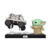 Funko Pop! Moment: Star Wars the Mandalorian and Grogu - Grogu with Polar Mouse Droid Bobblehead #840 Toys & Games Funko