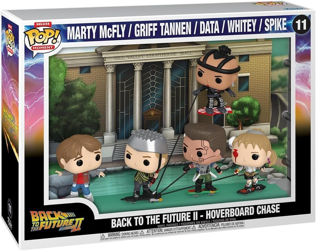 Funko Pop! Moments Deluxe: Back To The Future 2 - Hoverboard Chase Vinyl Figure #11 Toys & Games Funko