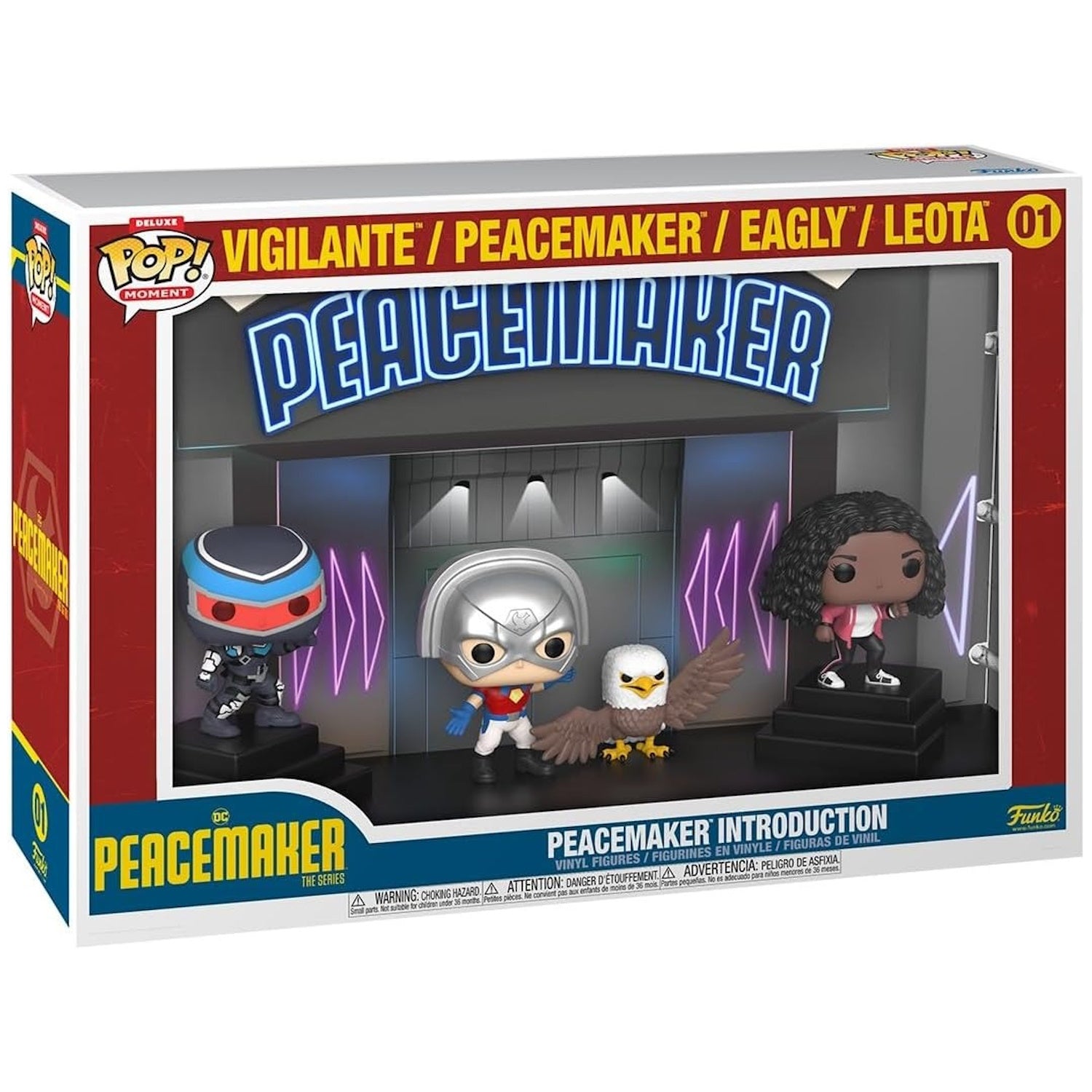 Funko Pop! Moments Deluxe: Peacemaker - Introduction Vinyl Figure #01 Toys & Games Funko