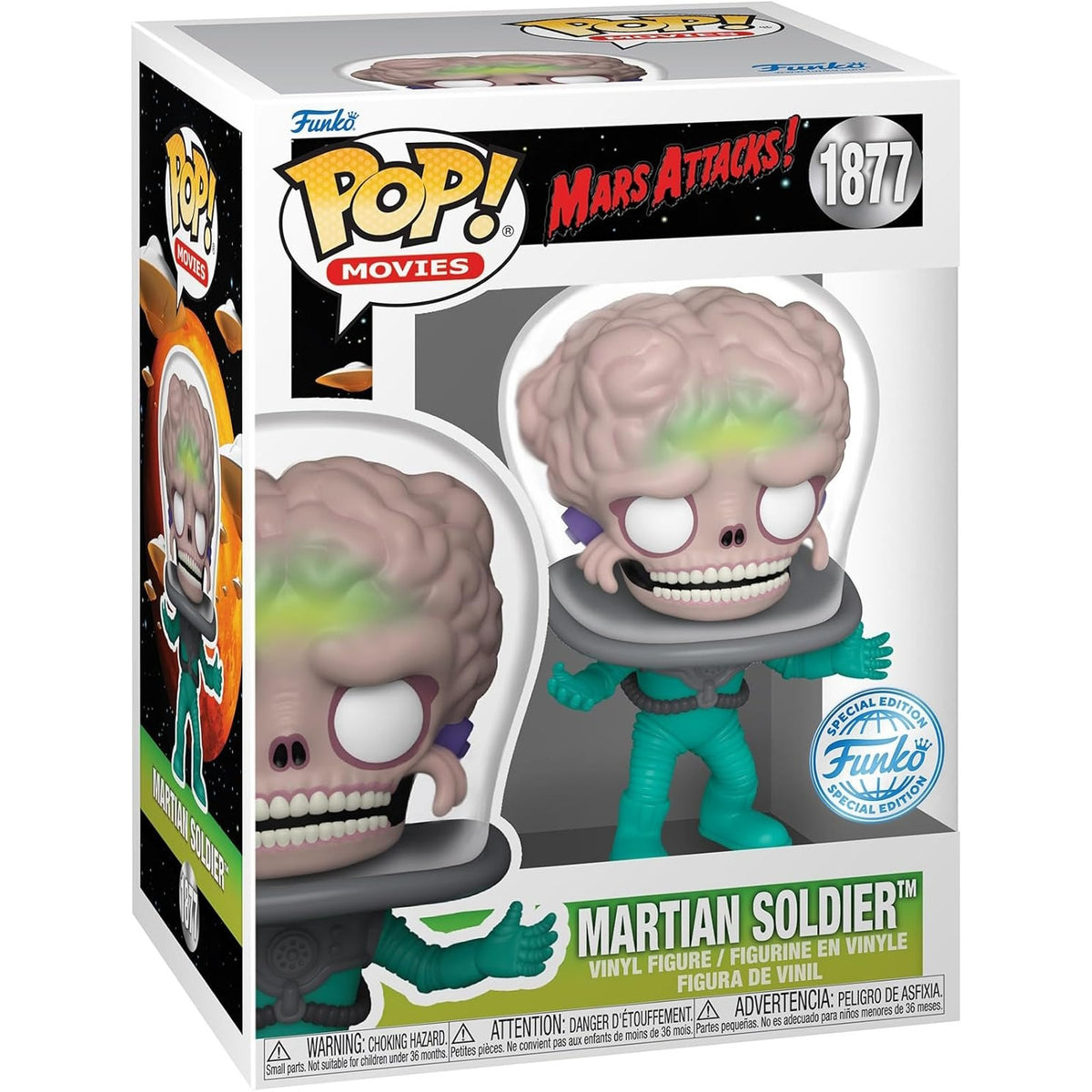 Funko Pop! Movies: Martian Soldier Figure #1877 Toys & Games Funko