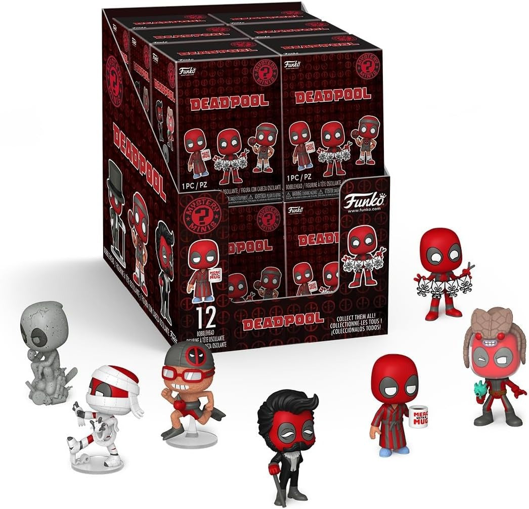 Funko Pop! Mystery Minis: Deadpool Classic Bobblehead Blind Box Toys & Games Funko