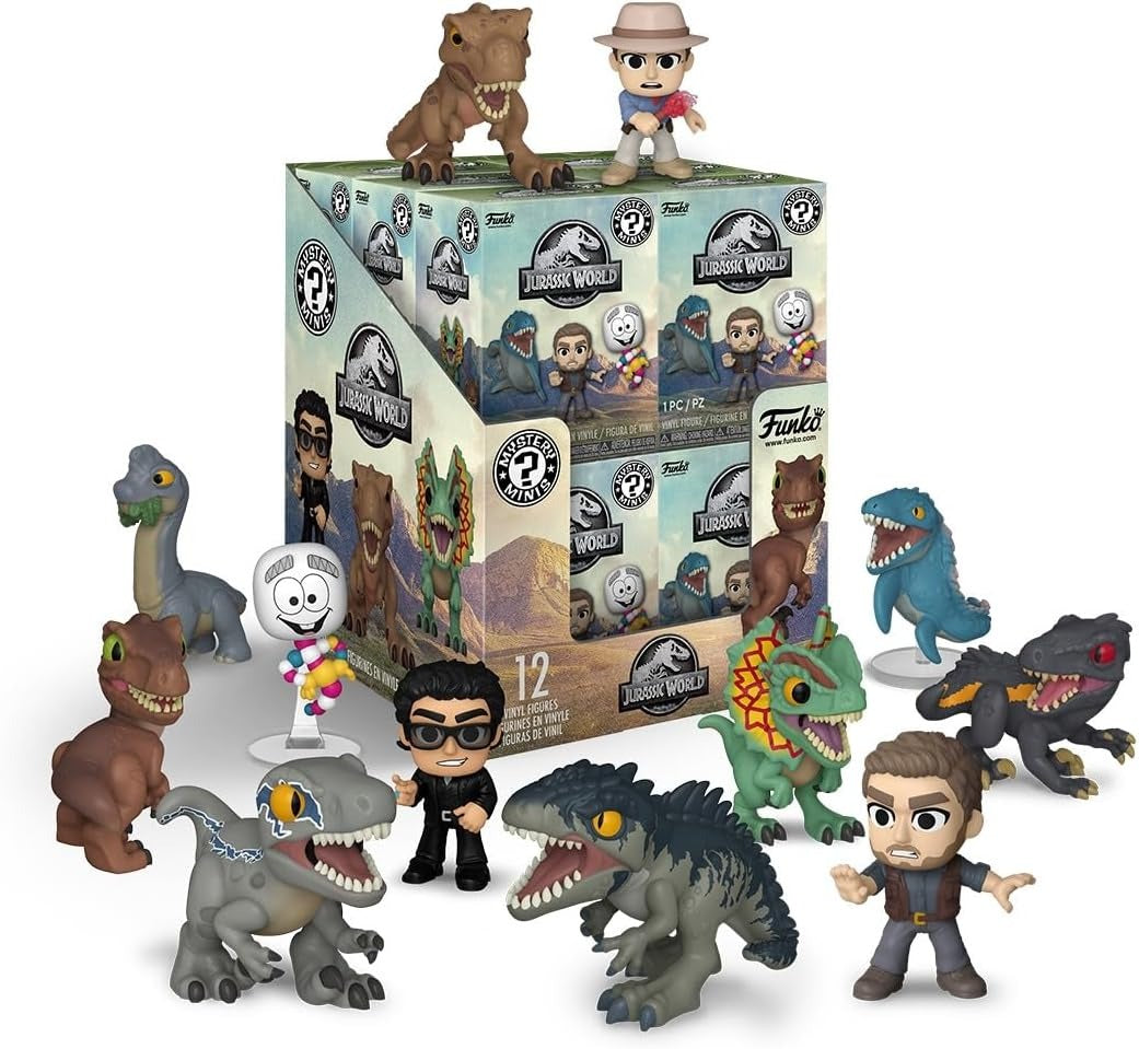 Funko Pop! Mystery Minis: Jurassic Park and Jurassic World Vinyl Figure Blind Box Toys & Games Funko