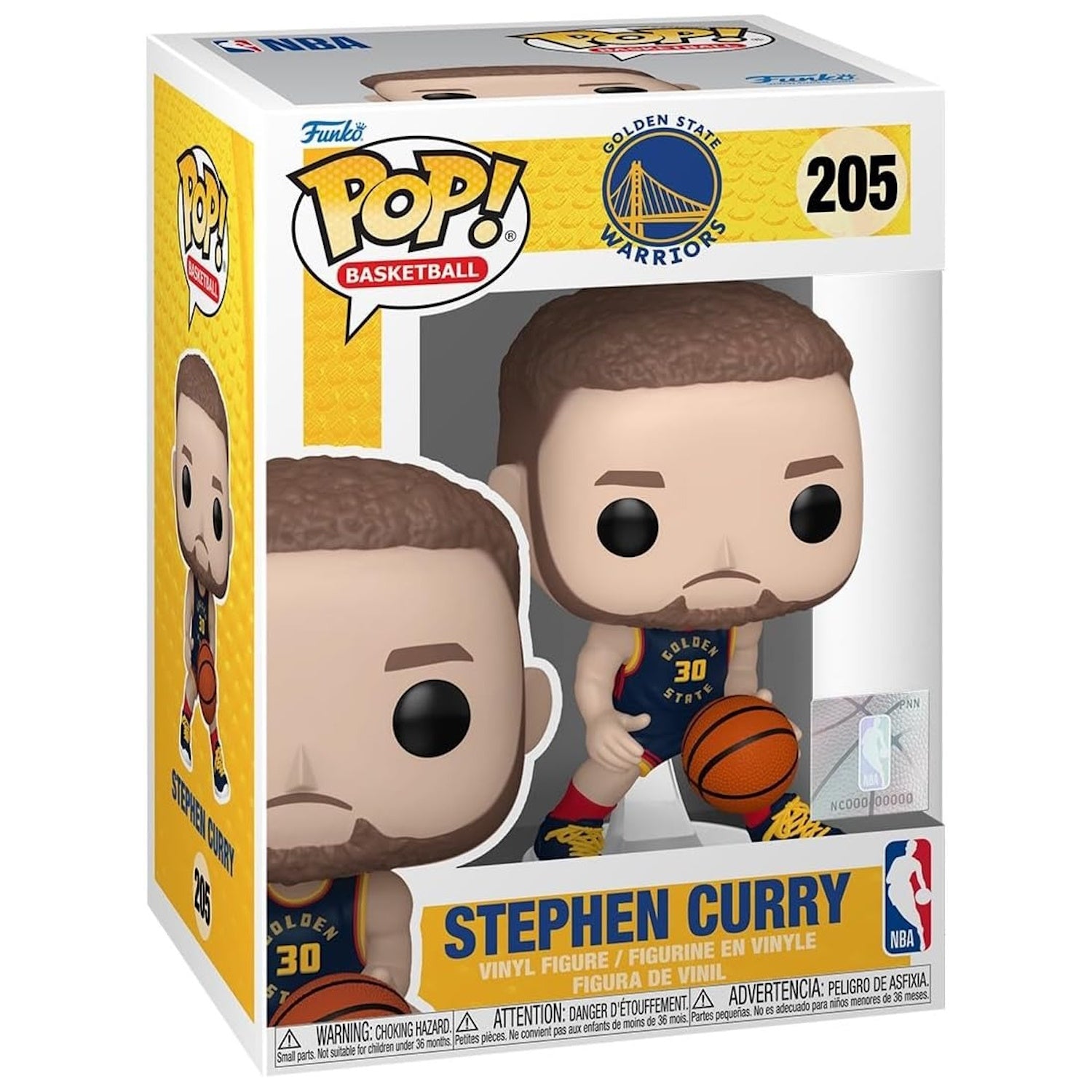 Funko Pop! NBA: Golden State Warriors - Stephen Curry (24- 25 City Edition) Vinyl Figure #205 Toys & Games Funko