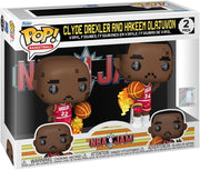 Funko Pop! NBA Jam: Rockets - Clyde Drexler and Hakeem Olajuwon 2 Pack Vinyl Figure Toys & Games Funko