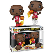 Funko Pop! NBA Jam: Rockets - Clyde Drexler and Hakeem Olajuwon 2 Pack Vinyl Figure Toys & Games Funko