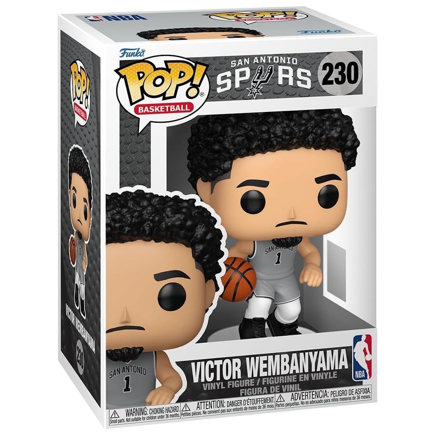 Funko Pop! NBA: Spurs - Victor Wembanyama (Statement Edition Jersey) Vinyl Figure #230 Toys & Games Funko