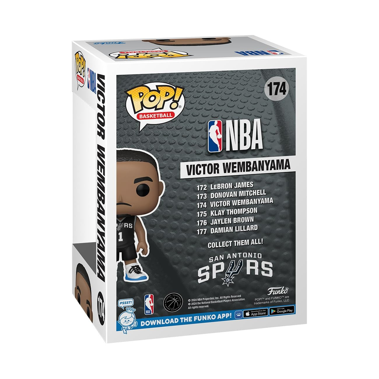 Funko Pop! NBA: Spurs - Victor Wembanyama Vinyl Figure #174 Toys & Games Funko