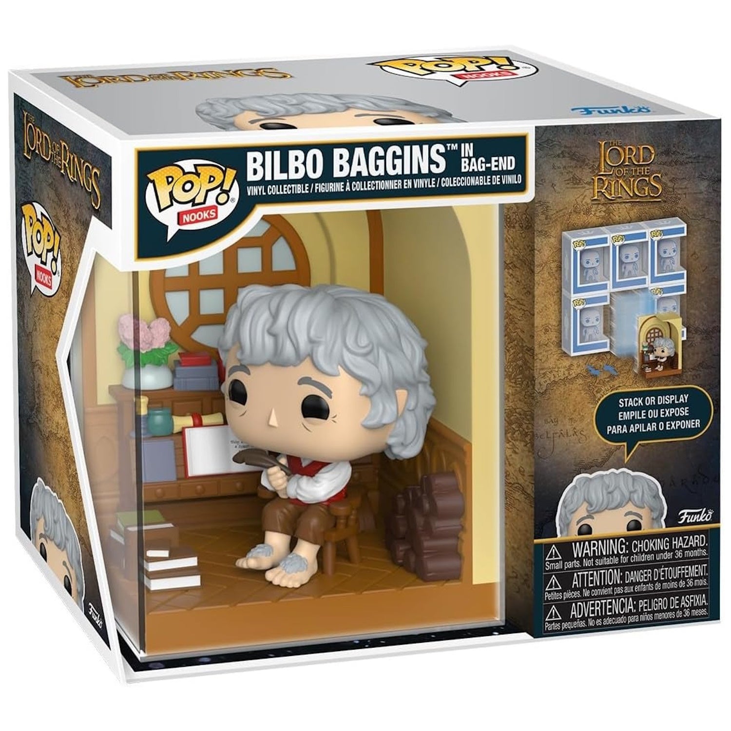 Funko Pop! Nooks: Lord of the Rings - Bilbo Baggins in Bag-End Vinyl Collectible Toys & Games Funko