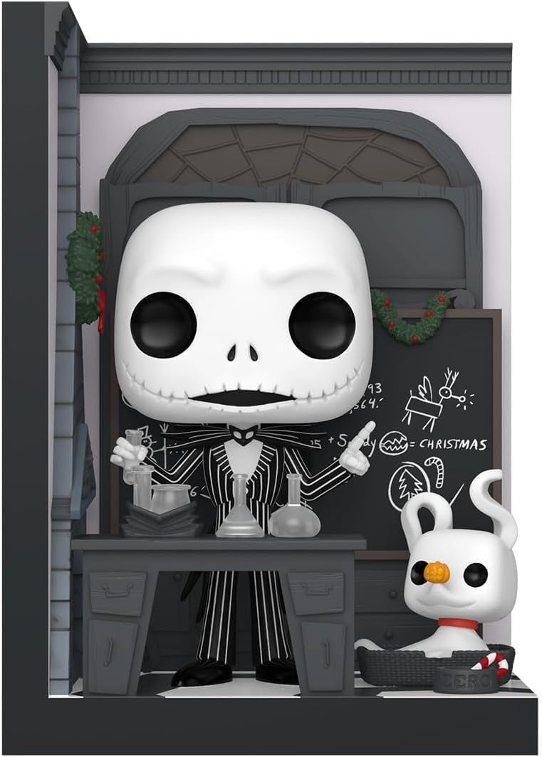Funko Pop! Nooks: The Nightmare Before Christmas - Jack Skellington in Jack's Room Vinyl Collectible Toys & Games Funko