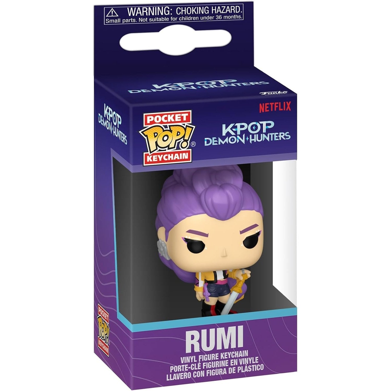 Funko Pop! Pocket Keychain: Kpop Demon Hunters - Rumi Figure Keychain Toys & Games Funko