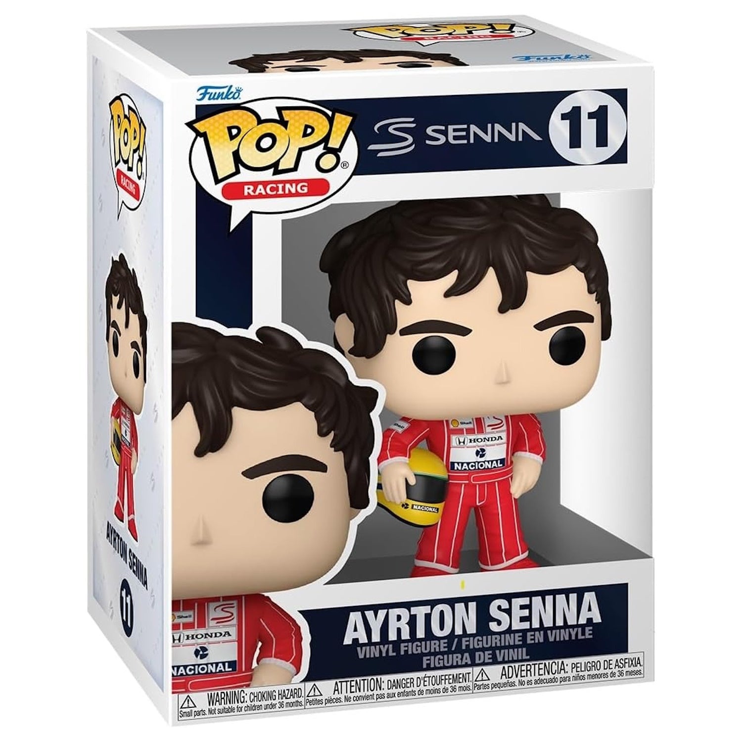 Funko Pop! Racing: Formula One Ayrton Senna With Helmet Mclaren Vinyl Figure #11 Toys & Games Funko