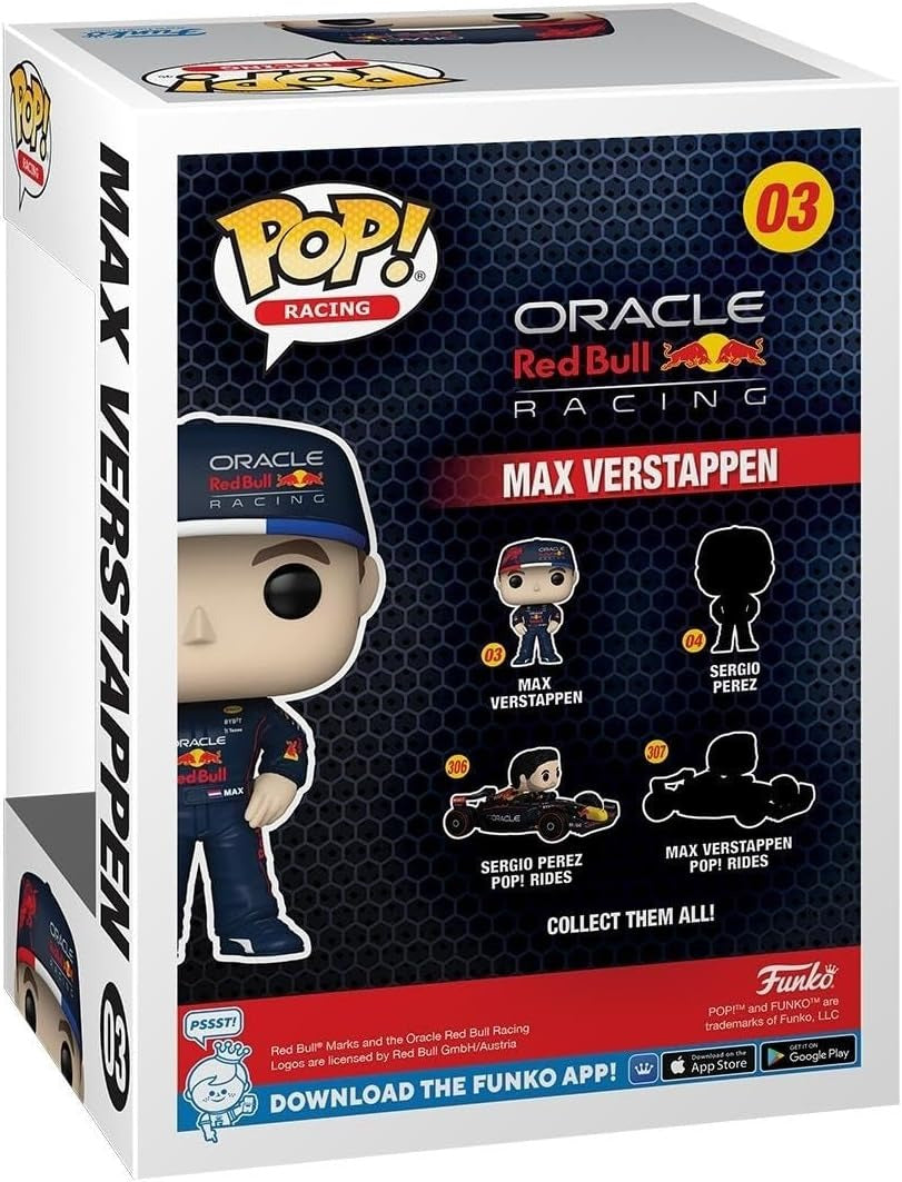 Funko Pop! Racing: Formula One Max Verstappen Oracle Redbull Vinyl Figure #03 Toys & Games Funko