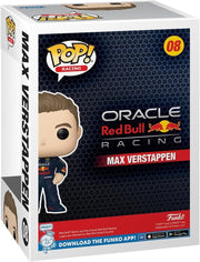 Funko Pop! Racing: Formula One Max Verstappen With Helmet Oracle Redbull Vinyl Figure #08 Toys & Games Funko