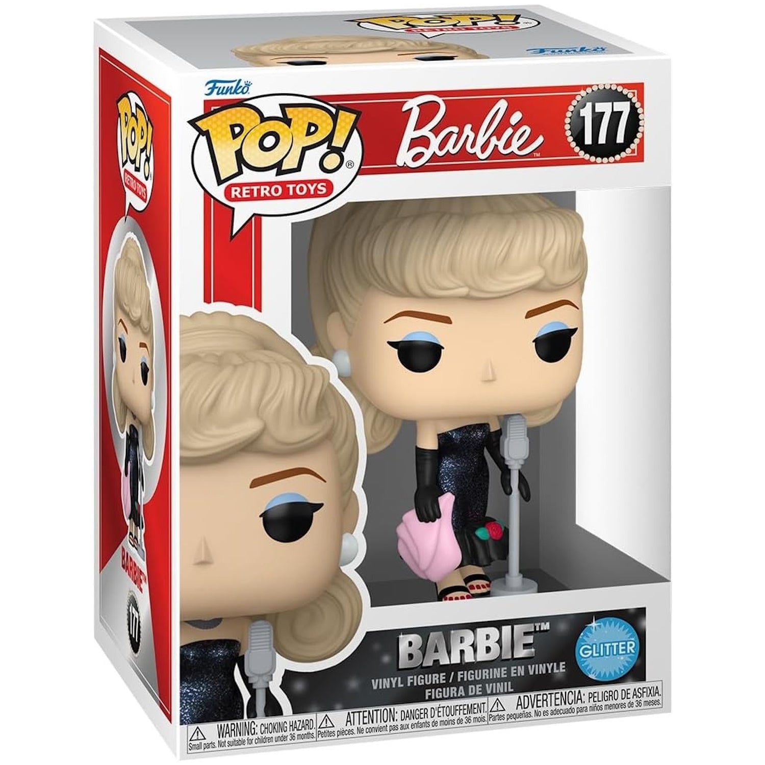 Funko Pop! Retro Toys: Barbie - Barbie Glitter Vinyl Figure #177 Toys & Games Funko