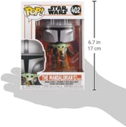 Funko Pop! Star Wars The Mandalorian Flying with Jet Pack #402 - Bobblehead Toys & Games Funko