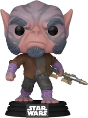 Funko Pop!: Star Wars the Mandalorian & Grogu - Zeb Orrelios with Bo-Rife Bobblehead Vinyl Figure #822 Toys & Games Funko