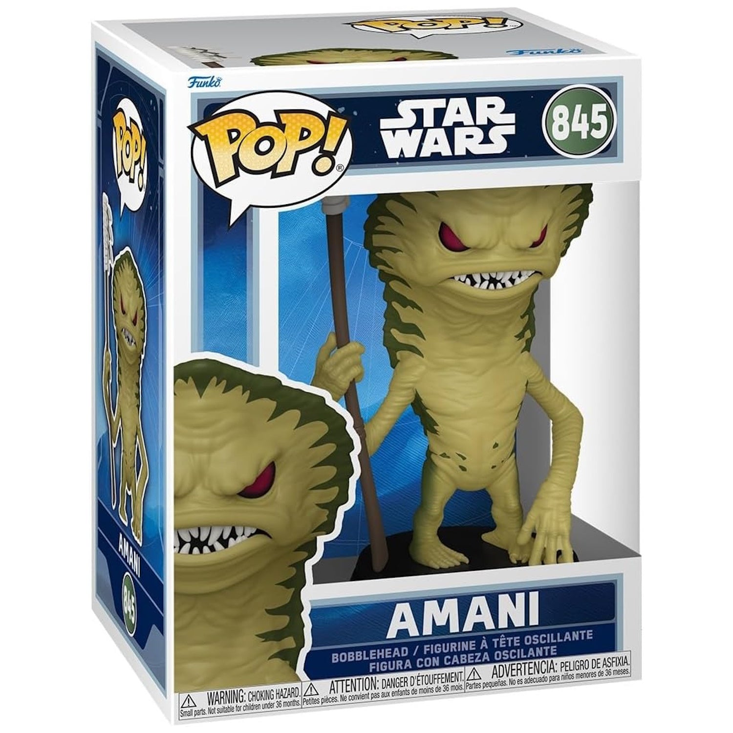 Funko Pop!: Star Wars the Mandalorian and Grogu - Amani Bobblehead #845 Toys & Games Funko
