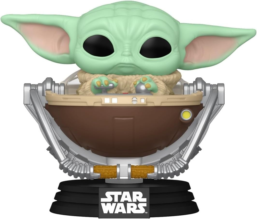 Funko Pop!: Star Wars the Mandalorian and Grogu - Grogu in Pram Bobblehead #823 Toys & Games Funko