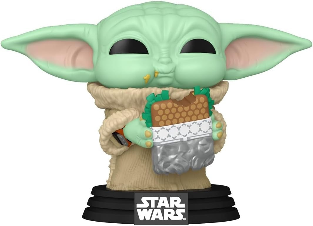 Funko Pop!: Star Wars the Mandalorian and Grogu - Grogu with Sandwich Bobblehead #841 Toys & Games Funko