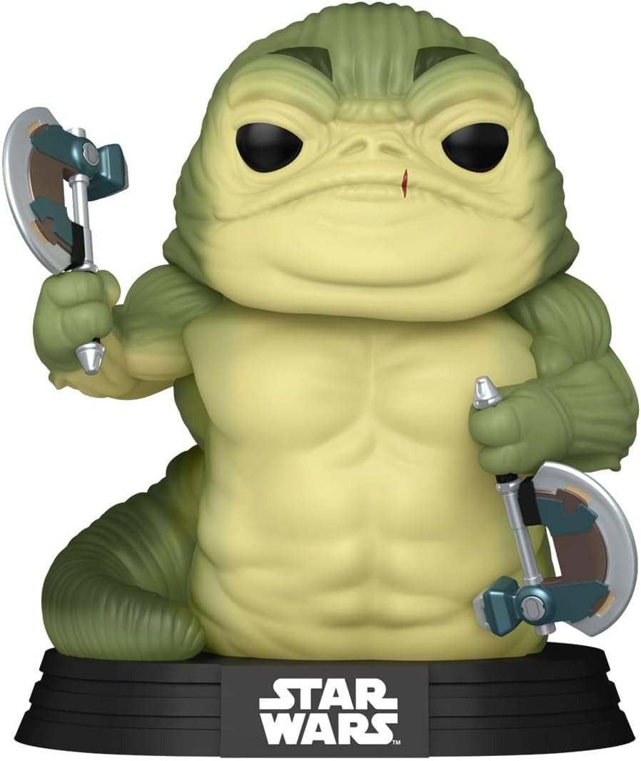 Funko Pop!: Star Wars the Mandalorian and Grogu - Rotta the Hutt Bobblehead Glow in the Dark Vinyl Figure #843 Toys & Games Funko
