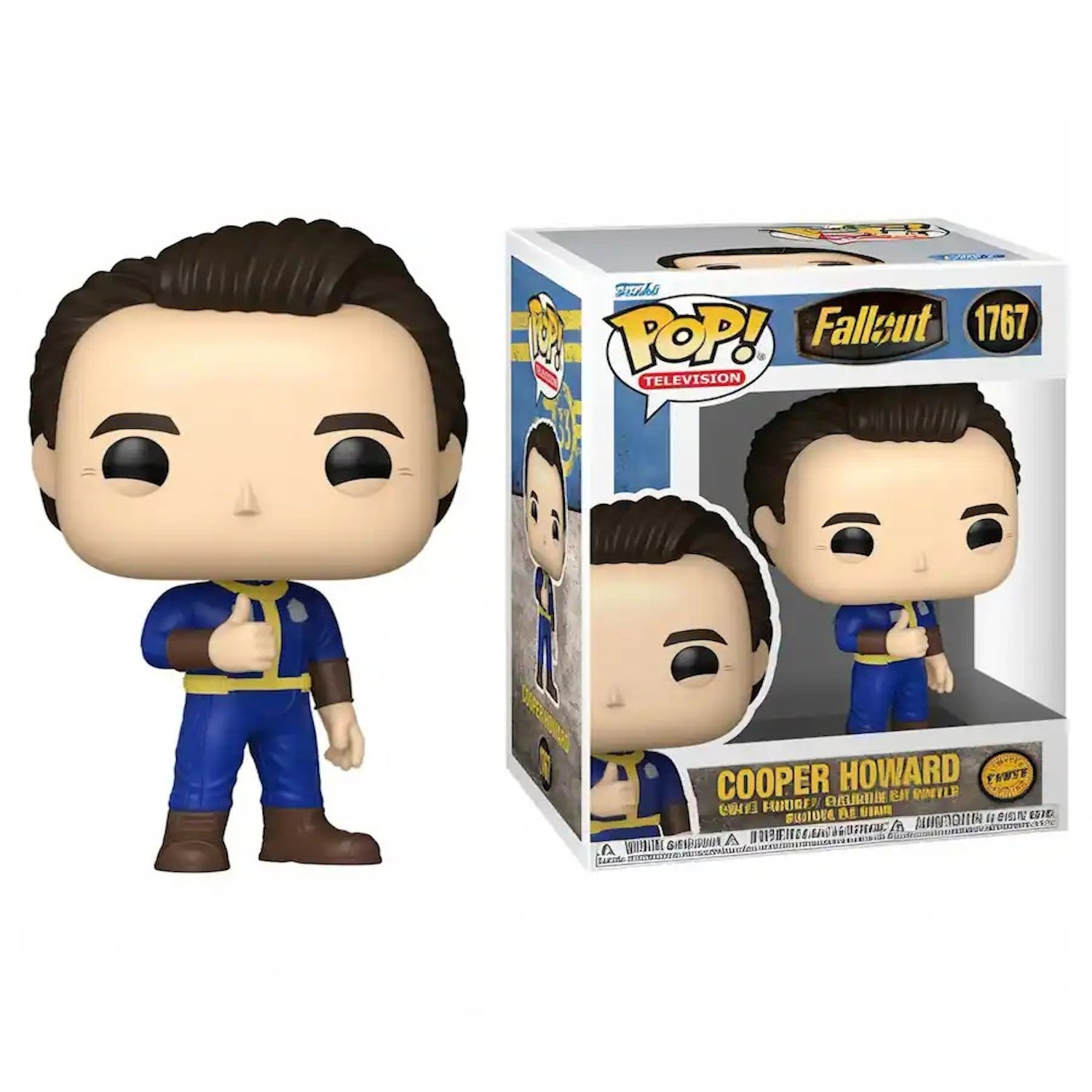Funko Pop! Television: Fallout - Cooper Howard (Vault Boy CHASE) Vinyl Figure #1767 Toys & Games Funko