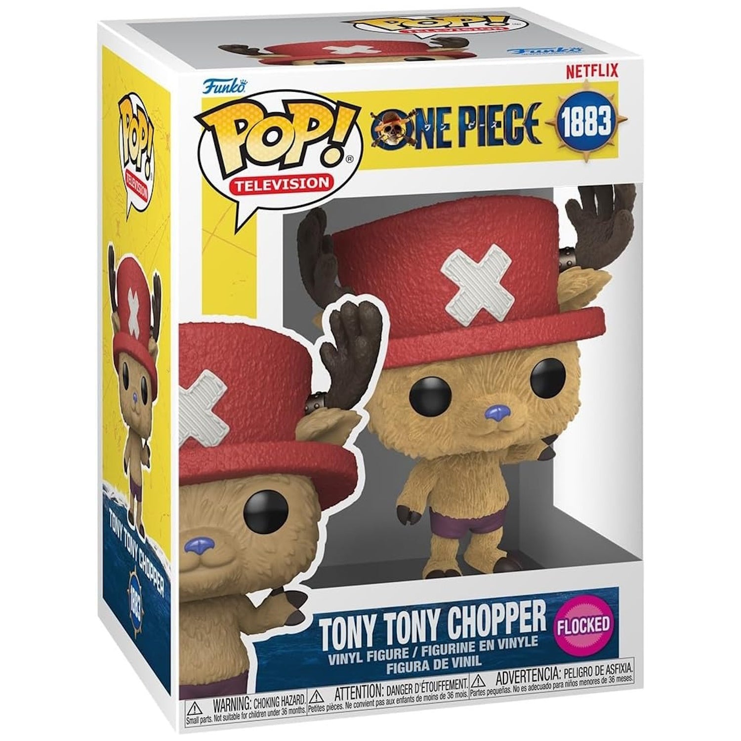 Funko Pop! Television: One Piece - Chopper ( Flocked) Vinyl Figure #1883 Toys & Games Funko