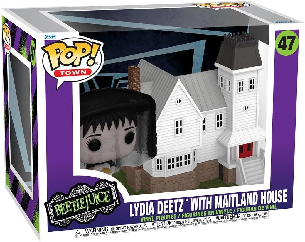 Funko Pop! Town: Beetlejuice - Lydia Deetz with Maitland House Vinyl Figure #47 Toys & Games Funko