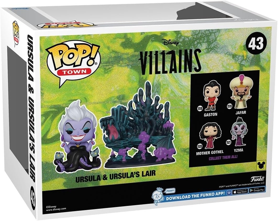 Funko Pop! Town: Disney Villains - Ursula's Lair Vinyl Figure #43 Toys & Games Funko