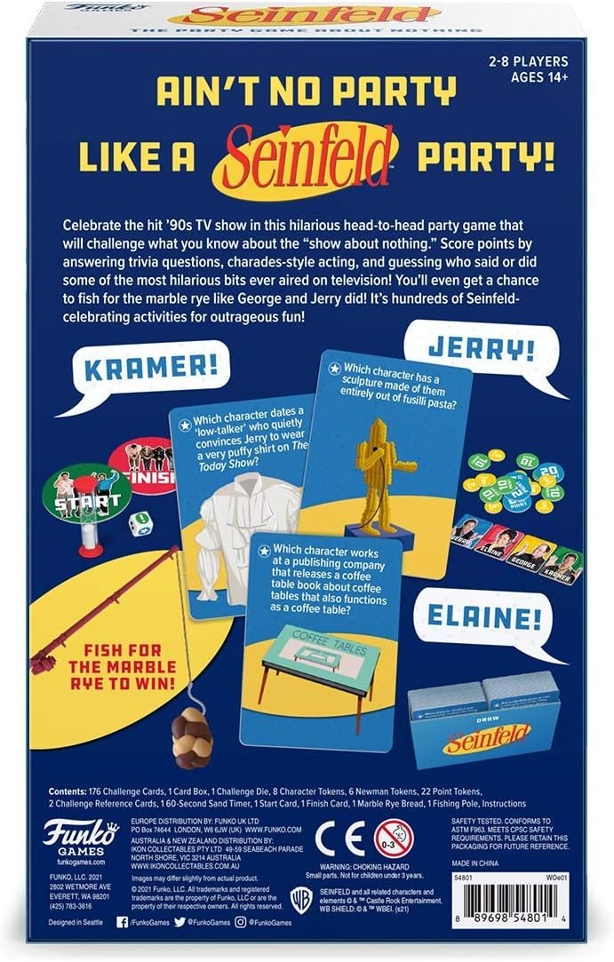 Funko: Seinfeld Party Game [Board Game, 2-8 Players] Board Game Funko