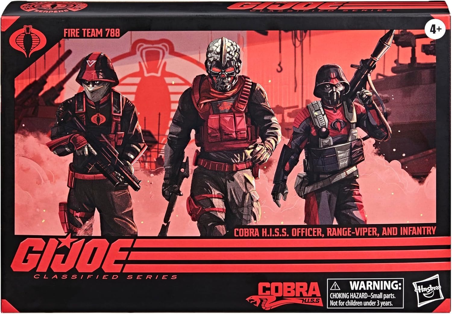 G.I. Joe Classified Series: Cobra H.I.S.S. Fire Team 788 Toys & Games Hasbro
