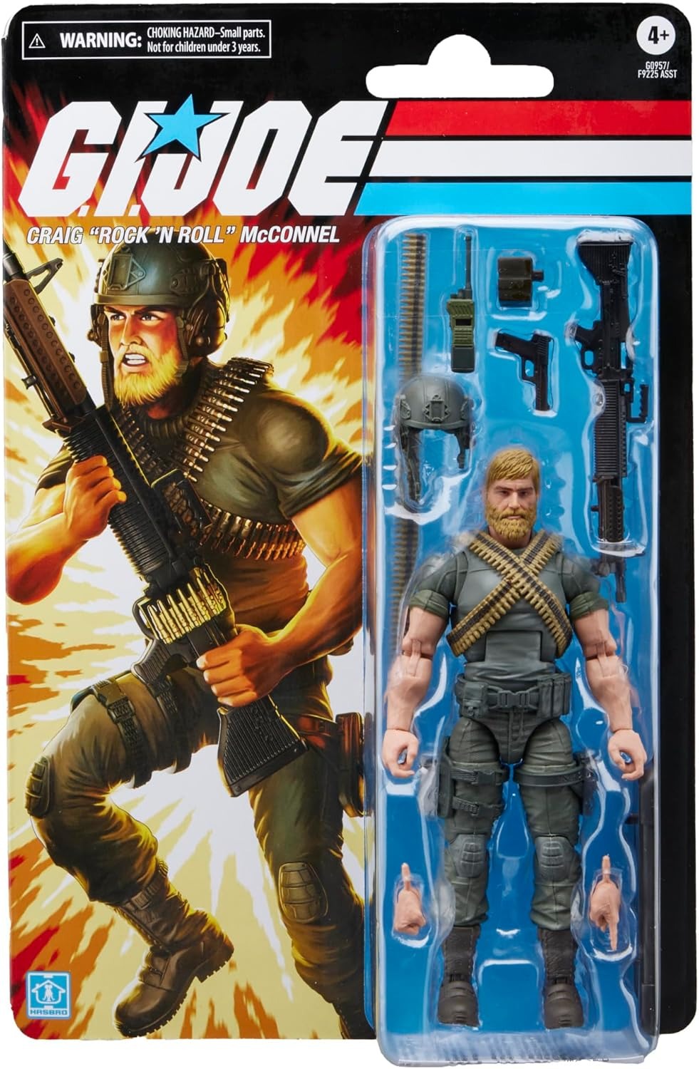 G.I. Joe Classified Series: Retro Cardback Craig “Rock ’N Roll” McConnel Toys & Games Hasbro