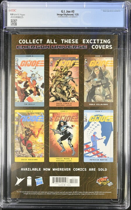 GI Joe: #3 [Rose Besch CGC 9.9 Megacon] 2025 Comics Image Comics