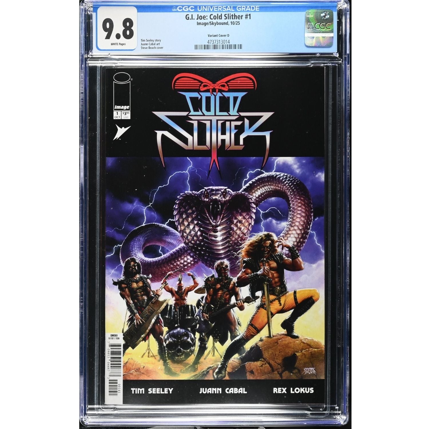 GI Joe Cold Slither: #1 [Steve Beach CGC 9.8 CVR D - 1:25] 2025 Comics Image Comics