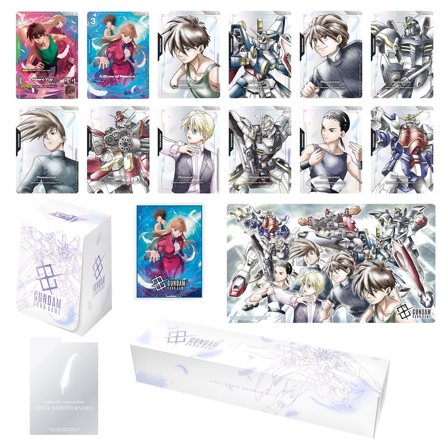Gundam CG: Premium Accessory Set - Mobile Suit Gundam Wing [PB-01] Card Game Accessories Bandai Namco