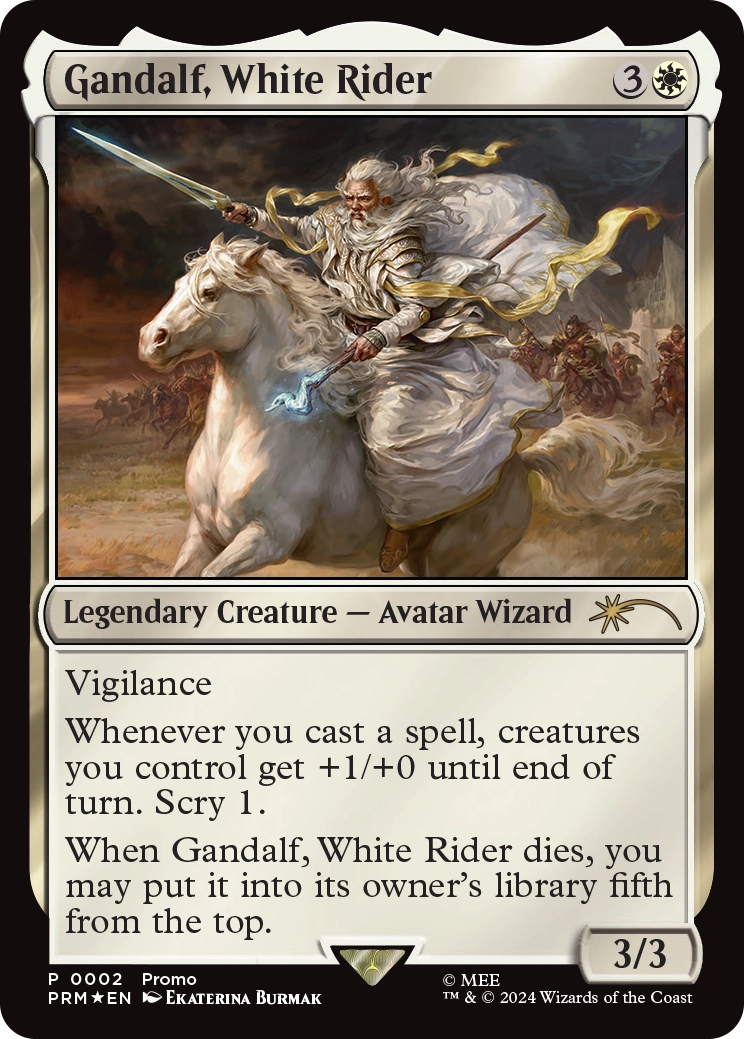 Magic: The Gathering TCG: Tales of Middle Earth Promo Set - Gandalf/Frodo/Balrog/Gollum Card Game Wizards of the Coast