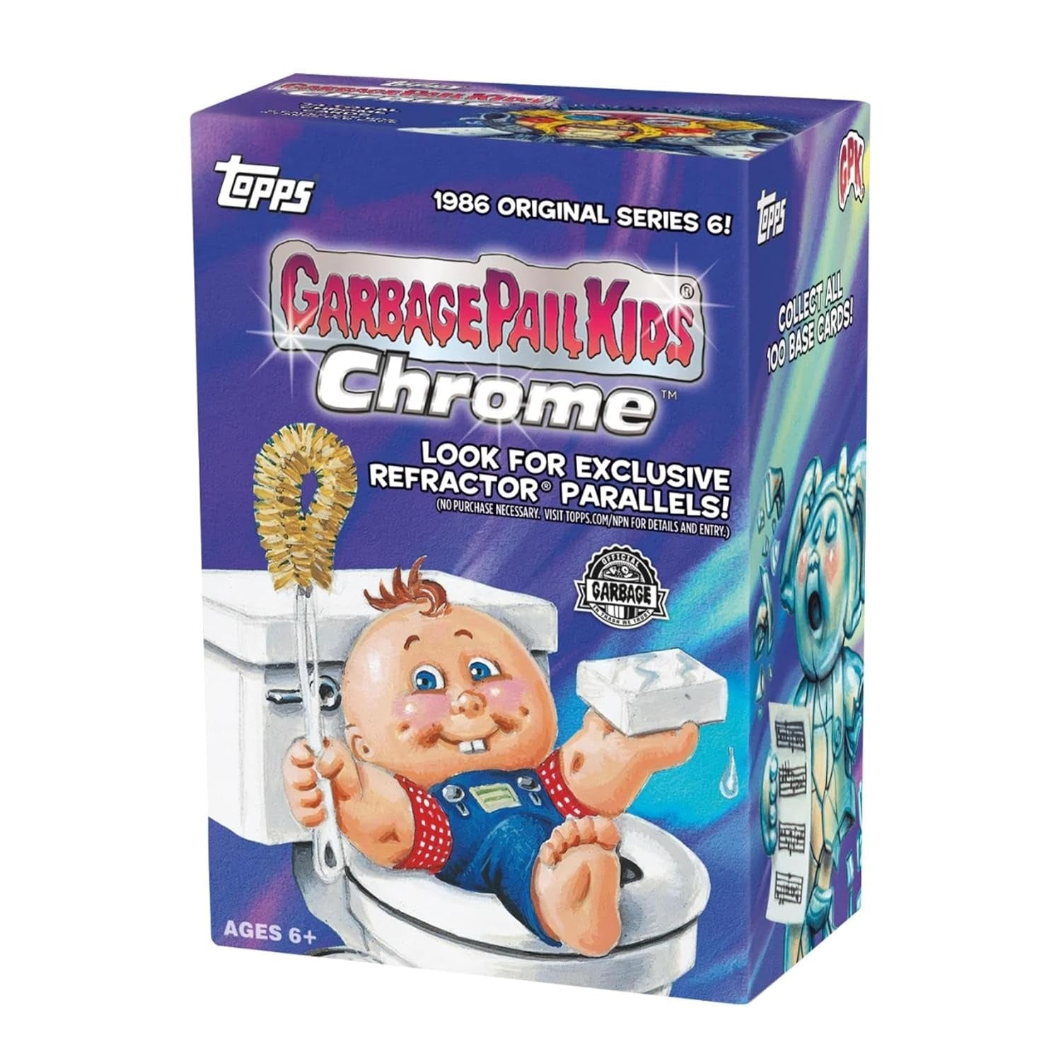 Topps: 2023 Chrome Garbage Pail Kids Original Series 6 Card Game Topps