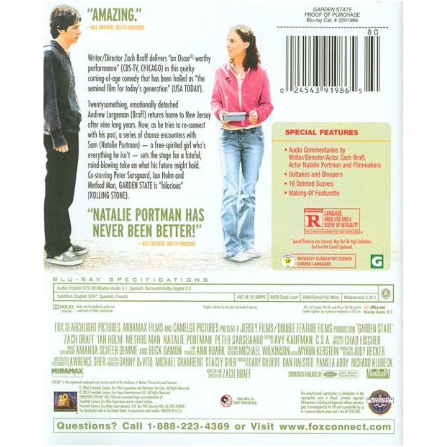 Garden State [Blu-Ray] Blu-Ray Movie Paramount Pictures   