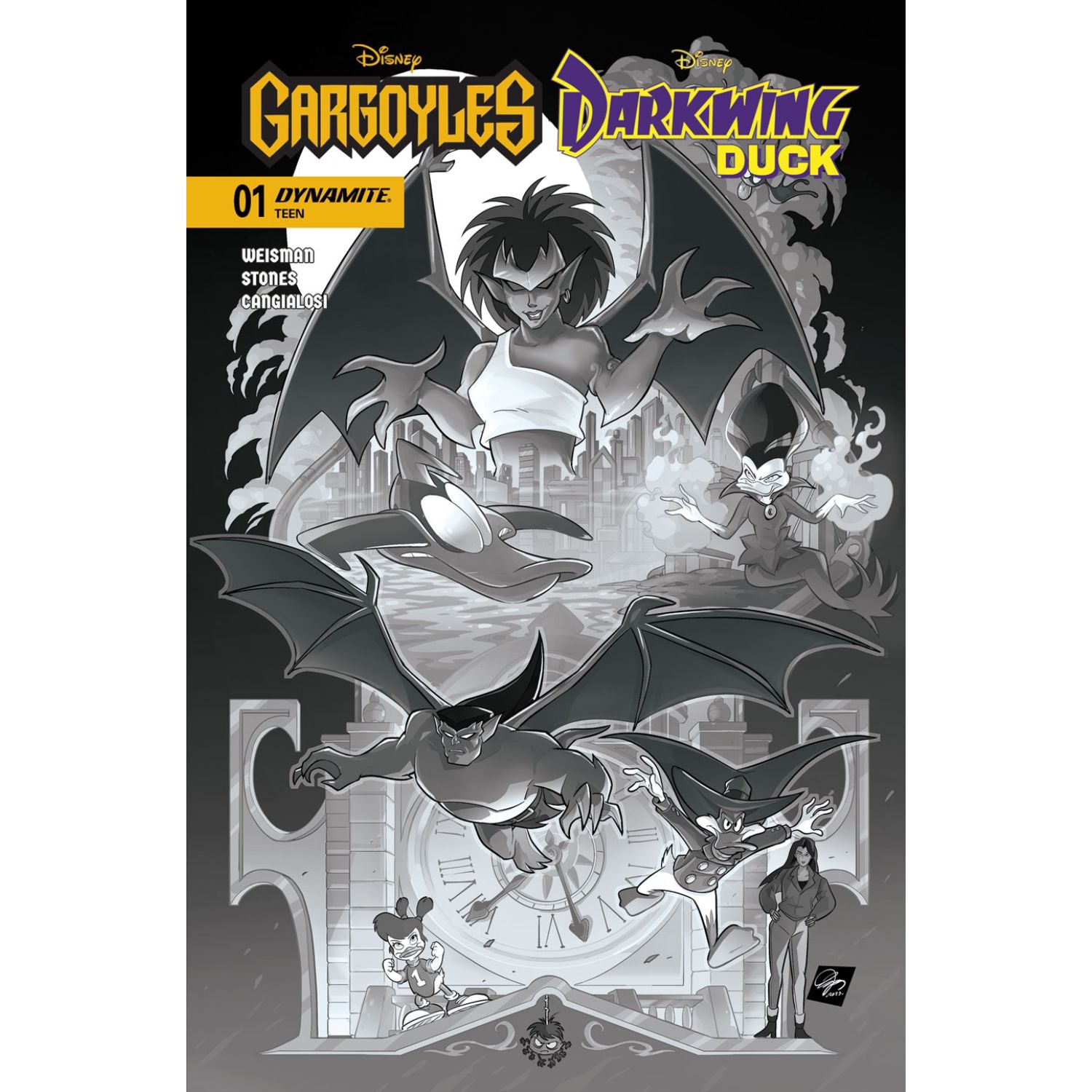 Gargoyles Darkwing Duck: #1 [Ciro Cangialosi CVR J - 1:15] 2026 Comics Dynamite Entertainment
