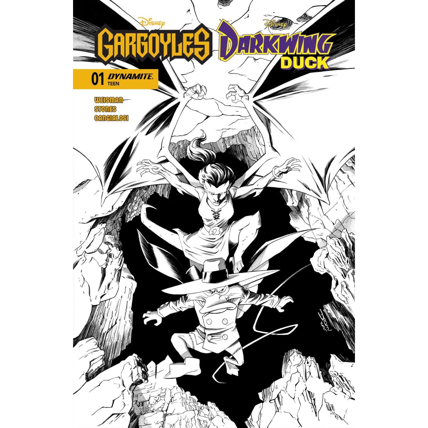 Gargoyles Darkwing Duck: #1 [Declan Shalvey CVR I - 1:10] 2026 Comics Dynamite Entertainment