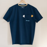 Milk Mocha Bear: Giordano X Milk Mocha Bear: Peek-a-Pocket T-Shirts Milk Mocha Bear