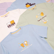 Milk Mocha Bear: Giordano x Milk Mocha Bear: Swing T-Shirts Milk Mocha Bear