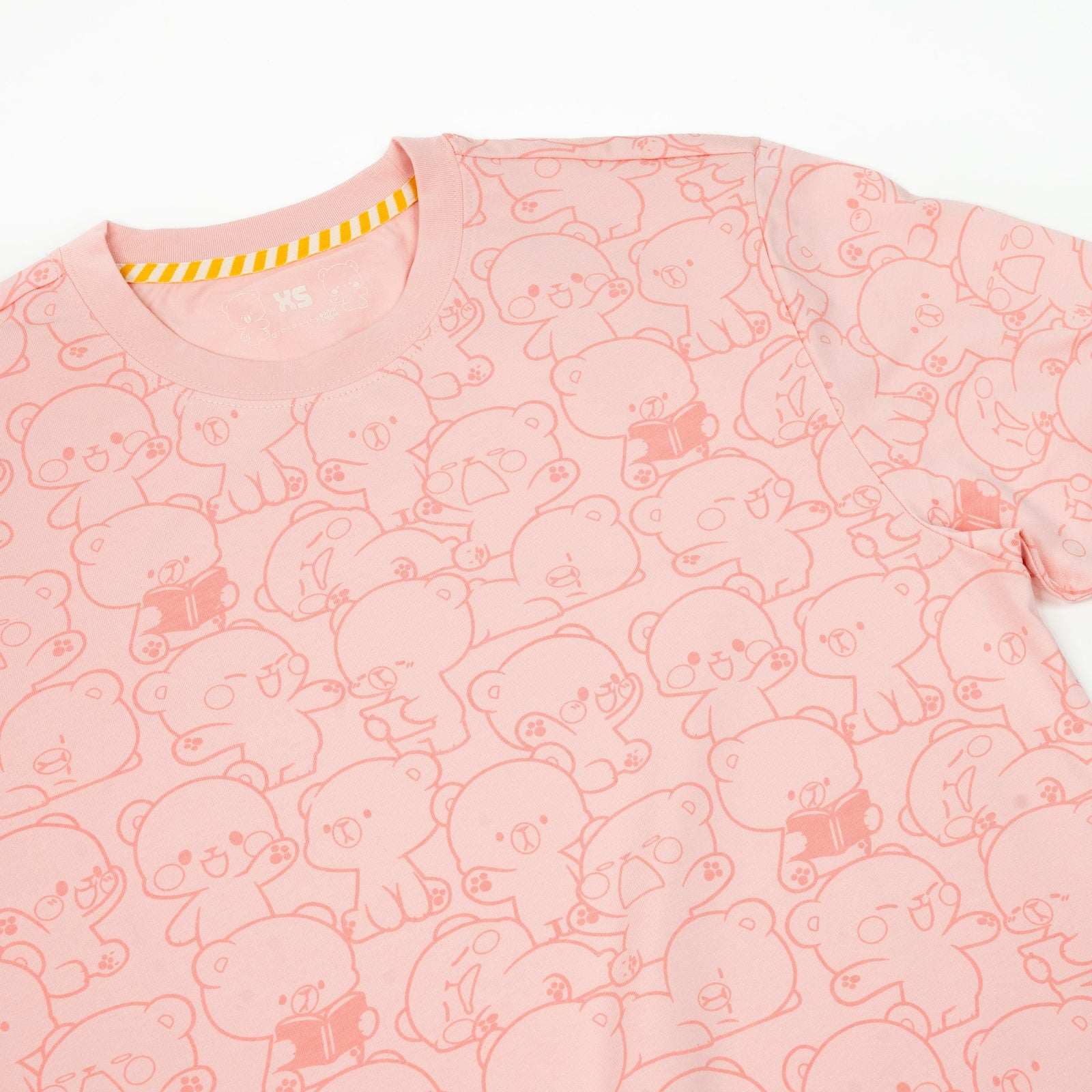 Milk Mocha Bear: Giordano X Milk Mocha Bear: Daily Life Collage (Pink) T-Shirts Milk Mocha Bear